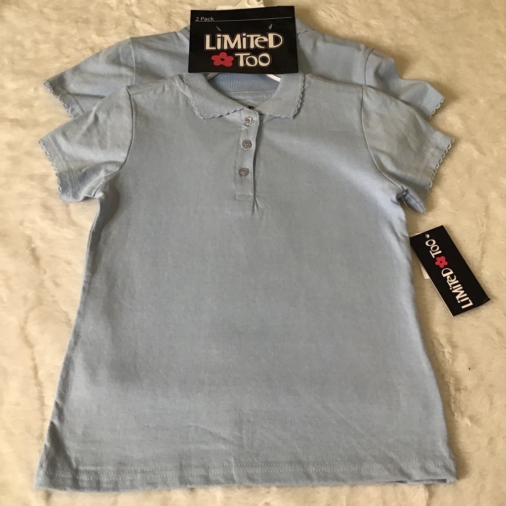 Limited Too 2 pack Girls School Polos